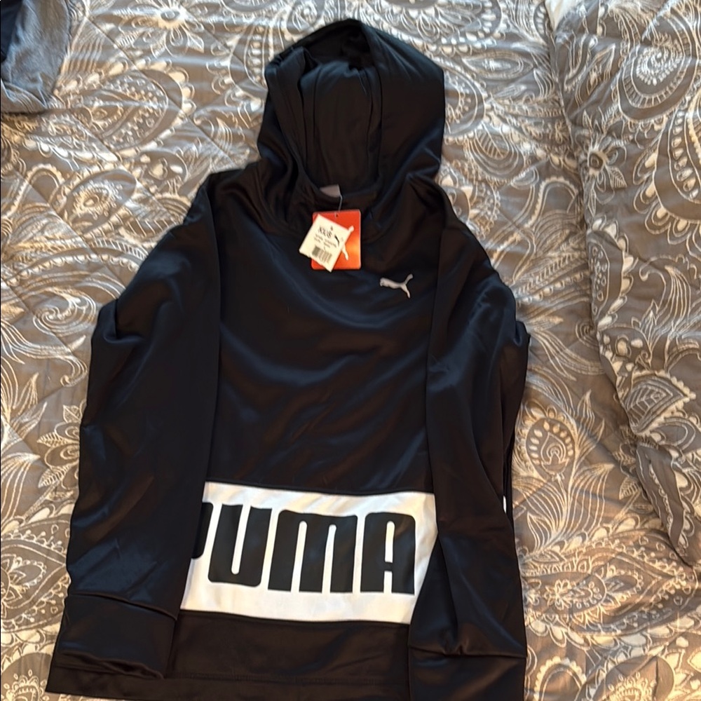 Puma Black Pullover with Logo